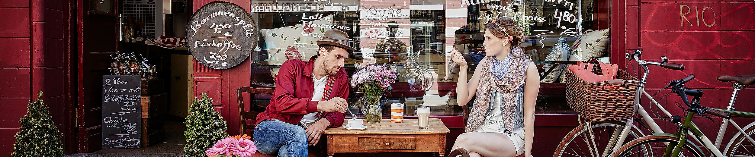 Kaffee im Karoviertel in Hamburg