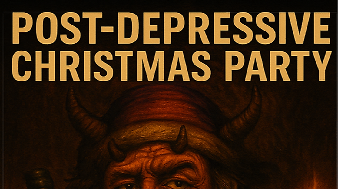 Post-Depressive Christmas Party Plakat