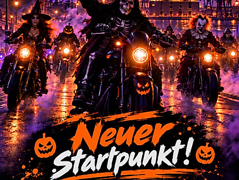 Halloween Ride III - Bild mit KI bearbeitet.