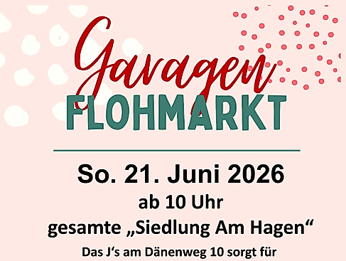 Flyer Garagen-Flohmarkt