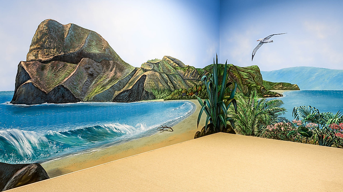 Wandmalerei in der Sunfidelity Sonnenscheune