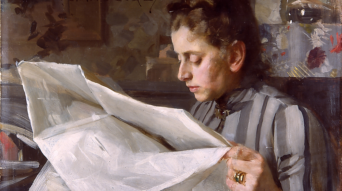 Anders Zorn: Die lesende Emma Zorn, 1887