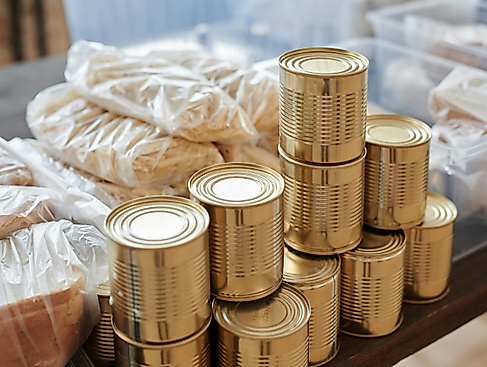 Lebensmittelspenden an die Tafel
