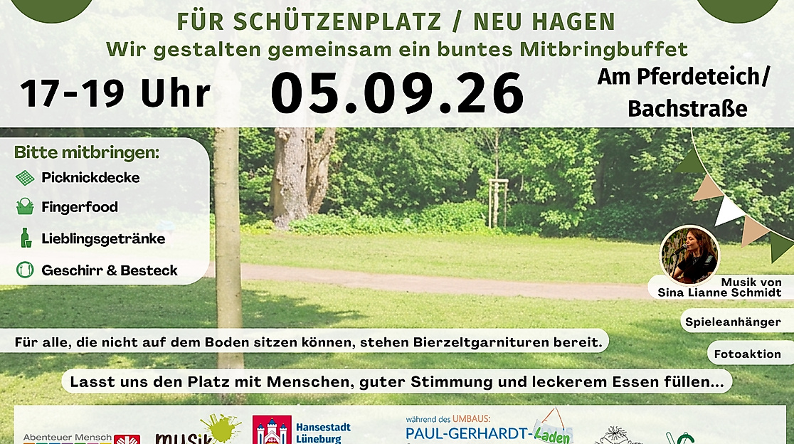 Stadtteilpicknick für Schützenplatz und Neu Hagen