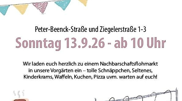 privater Nachbarschaftsflohmarkt in Wilhelmsburg