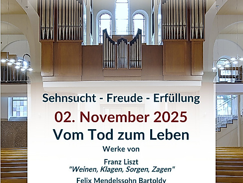 Orgelherbst 2025 St. Marien Bässler  Plakat