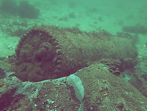 Grundmine in der Ostsee