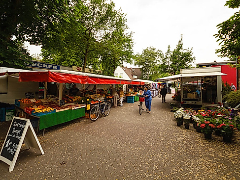 Wochenmarkt in der Grelckstraße