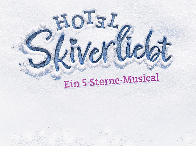 Hotel Skiverliebt im Schmidts Tivoli Logo im Schnee