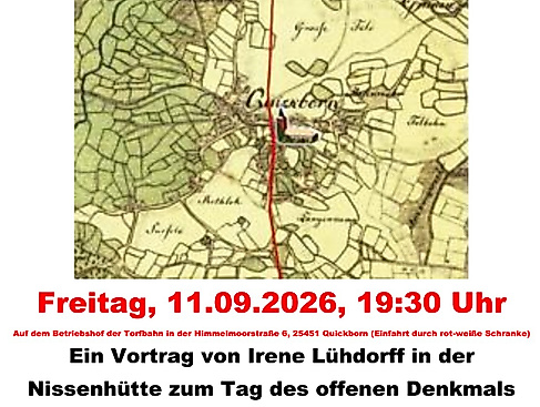 Alte Karte von Quickborn