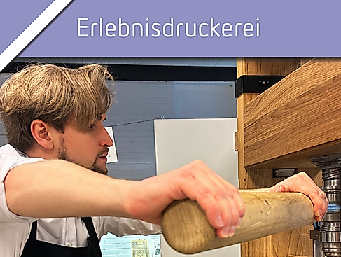 Schaudrucken in der Erlebnisdruckerei