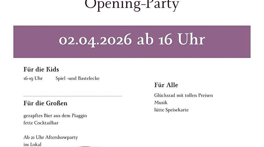 Opening-Party "Zum Stimbeck"