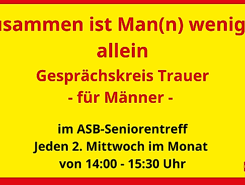 Gesprächskreis Trauer Männer
