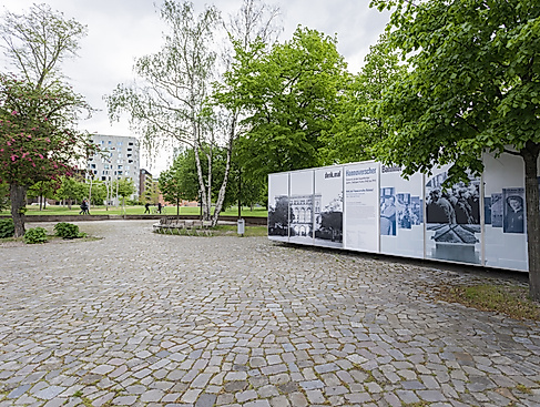 Ausstellungscontainer am denk.mal Hannoverscher Bahnhof