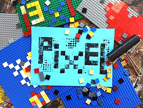 Kunstworkshop zur Codeweek: Die offene Pixelwerkstatt – Drucken mit Steckbausteinen
