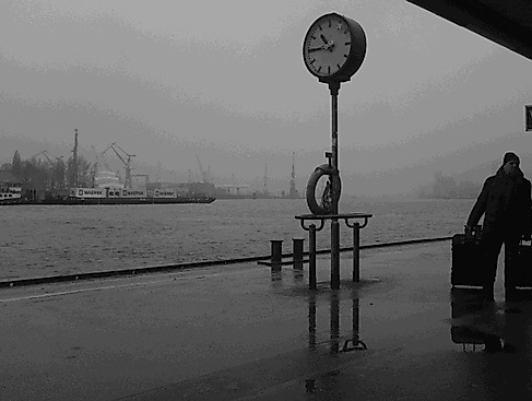 Mann mit zwei Koffern