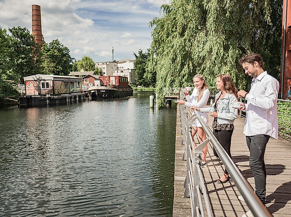 Kaffee am Kanal in Wilhelmsburg
