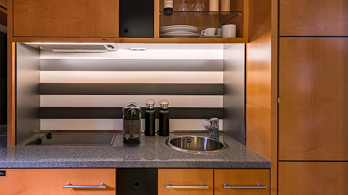 The MADISON Hotel Hamburg: Kitchenette