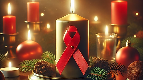 Gedenk-Andacht openair auf dem Schrangen/Weihnachtsmarkt zum Weltaidstag