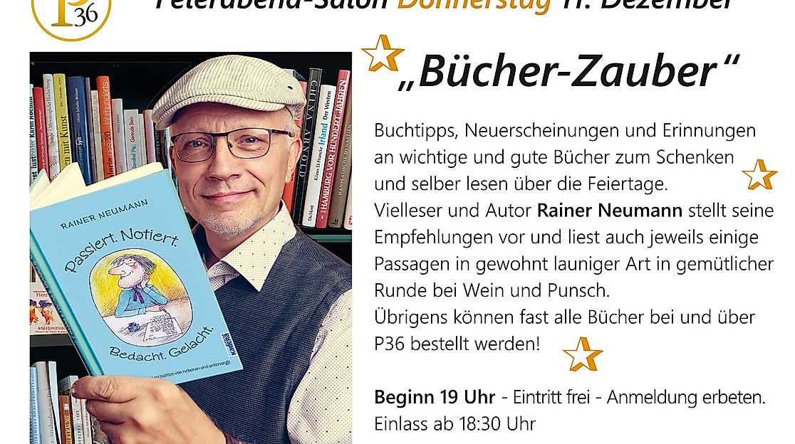 Bücherzauber im P36 Feierabend-Salon