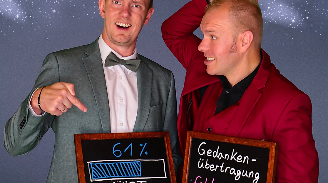 Die Zauberkünstler Dr. Horst Schilling und Jan Phillip Lehmker