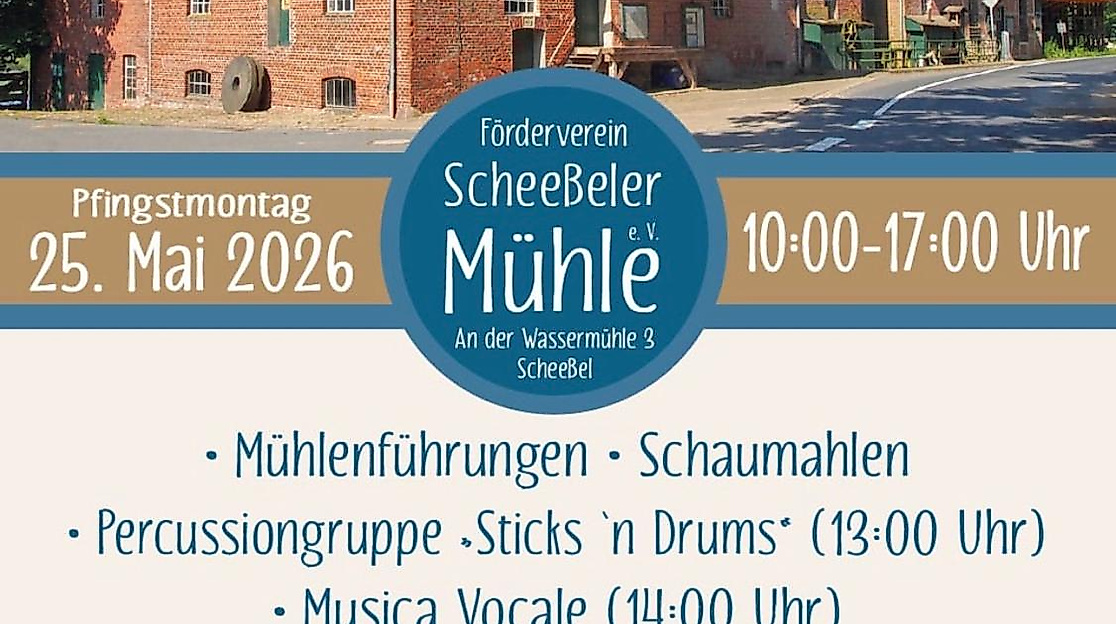 Deutscher Mühlentag - Öffnung der Scheeßeler Wassermühle