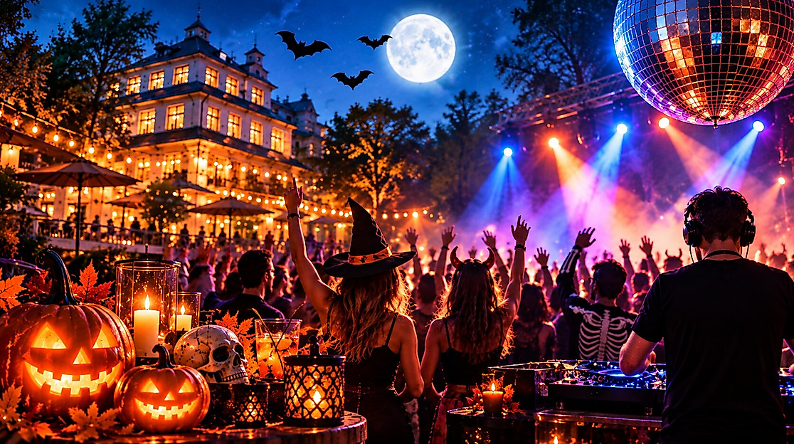 Zeitlos Halloween-Party
