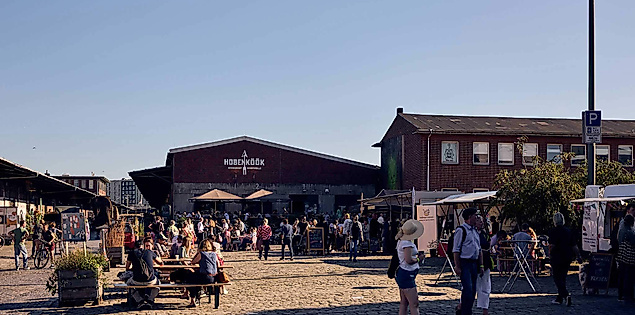 Blick auf die Hobenkök im Oberhafen Hamburg zum OPEN MOUTH Hamburg Food Festival