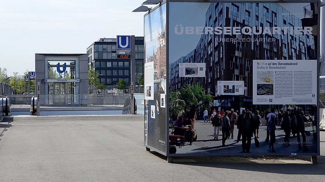 Treffpunkt: U-Bahnstation Überseequartier