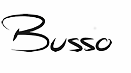 Stilisierter Schriftzug 'Busso'