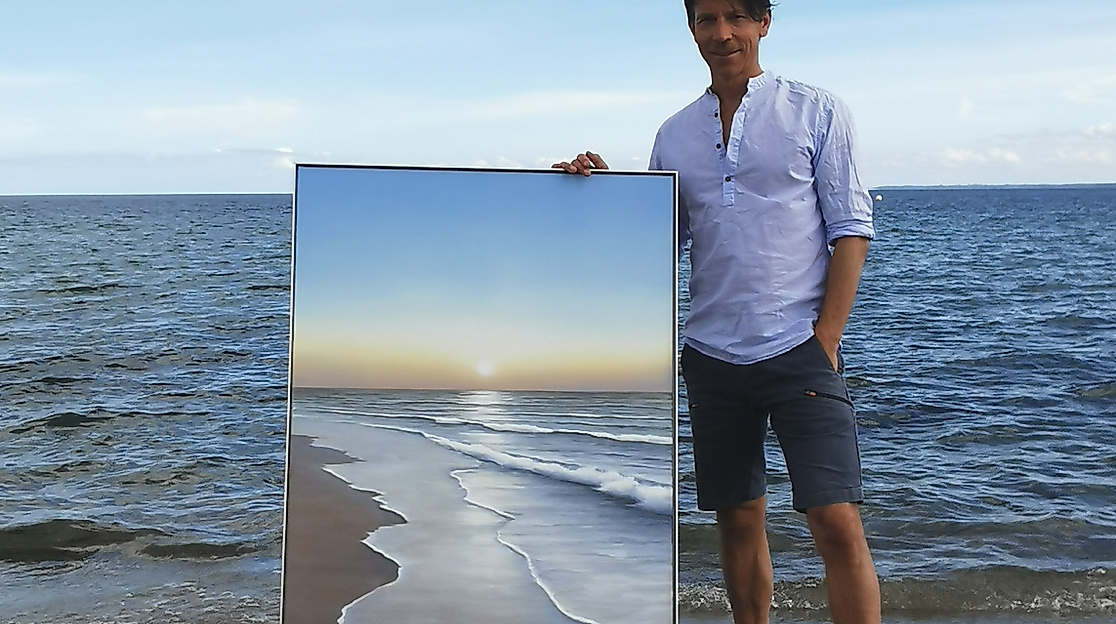 Unikatgemaelde whispering sun, 120x80cm