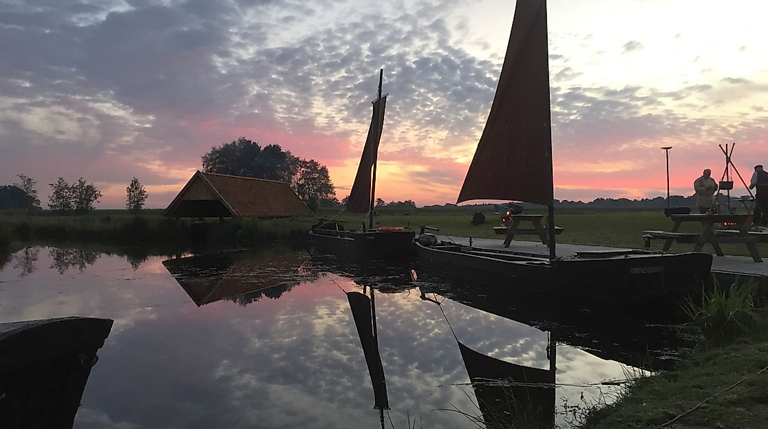 Abendstimmung am Torfschiffhafen Foto Findorffs Erben