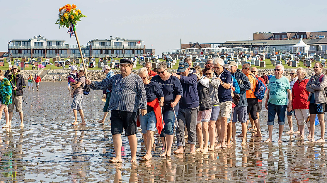 Wattenlaufen mit Musik mit Billy Burrito