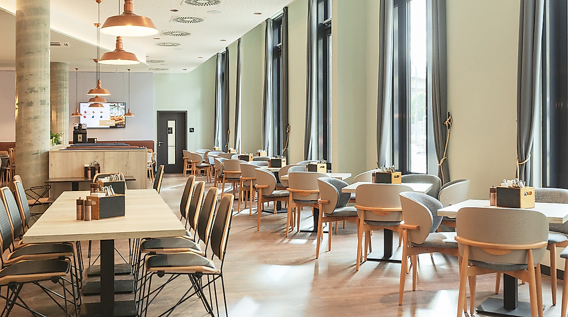 Hotel the niu Yen Hamburg: Frühstücksraum