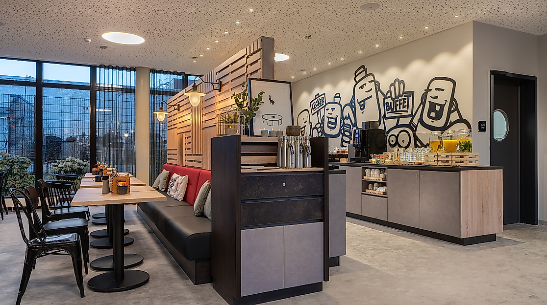 Hotel the niu Keg Hamburg: Breakfast room