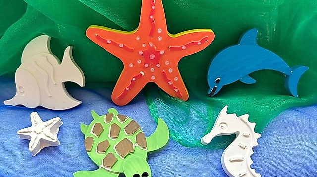 Kreative Gipsfiguren