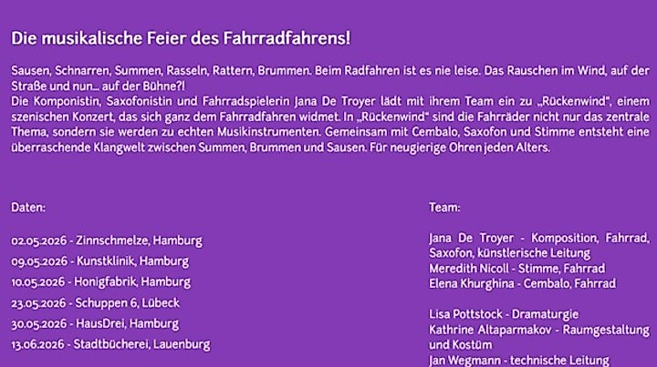 Fahrradkonzert in Lauenburg