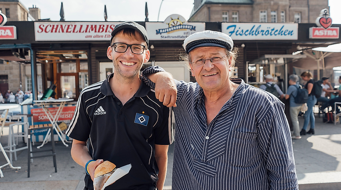 Mit der Rickscha durch Hamburg