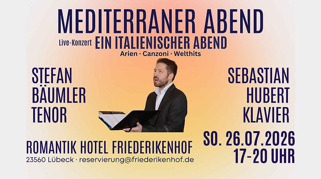 Mediterraner Abend – Live-Konzert „Ein italienischer Abend“