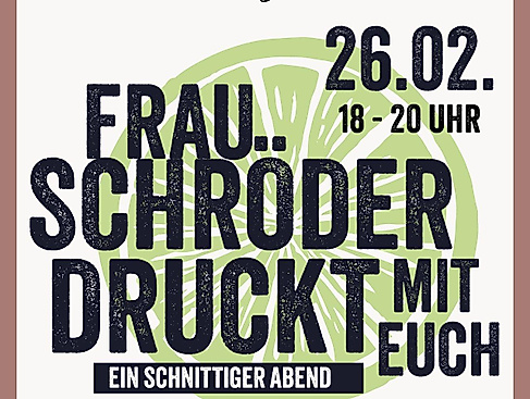 Frau Schröder druckt!