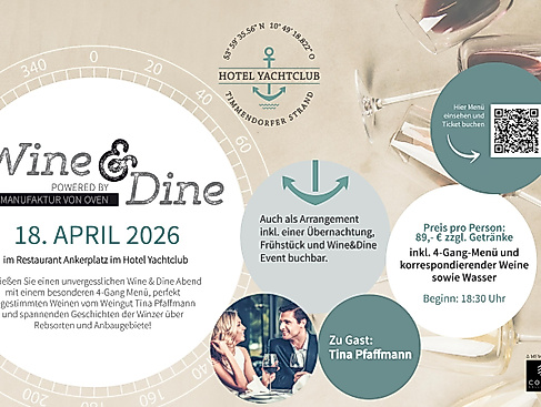 Wine & Dine im Hotel Yachtclub