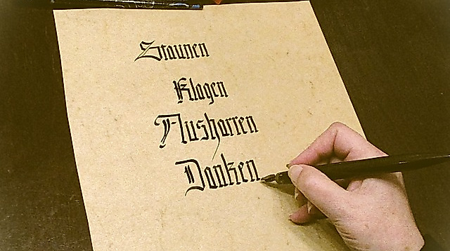 Ausstellungseröffnung "Liebeserklärung an ein Kloster" - Alte Schriftkunst, Neue Klänge