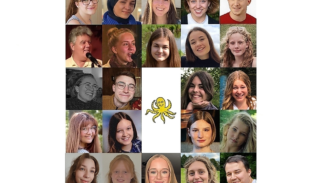 Die Mitglieder der Lesebühne Oktopus