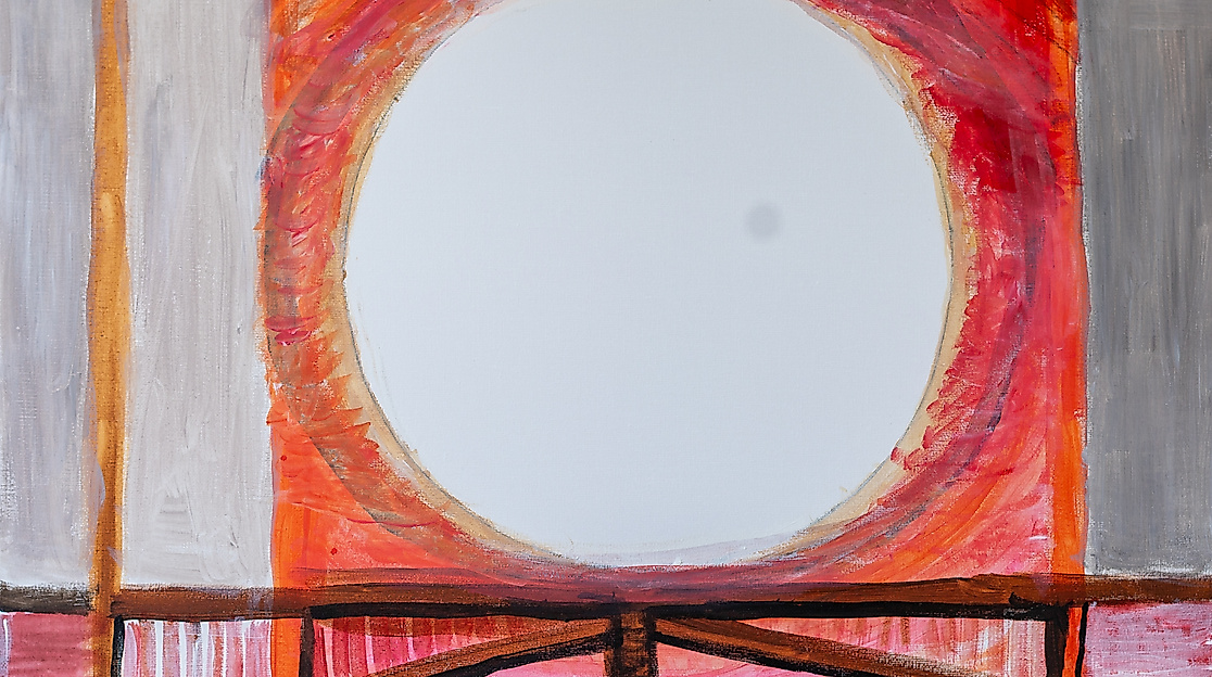 Mond auf der Brücke