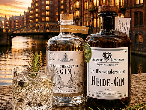 Heide-Gin und Speicherstadt-Gin