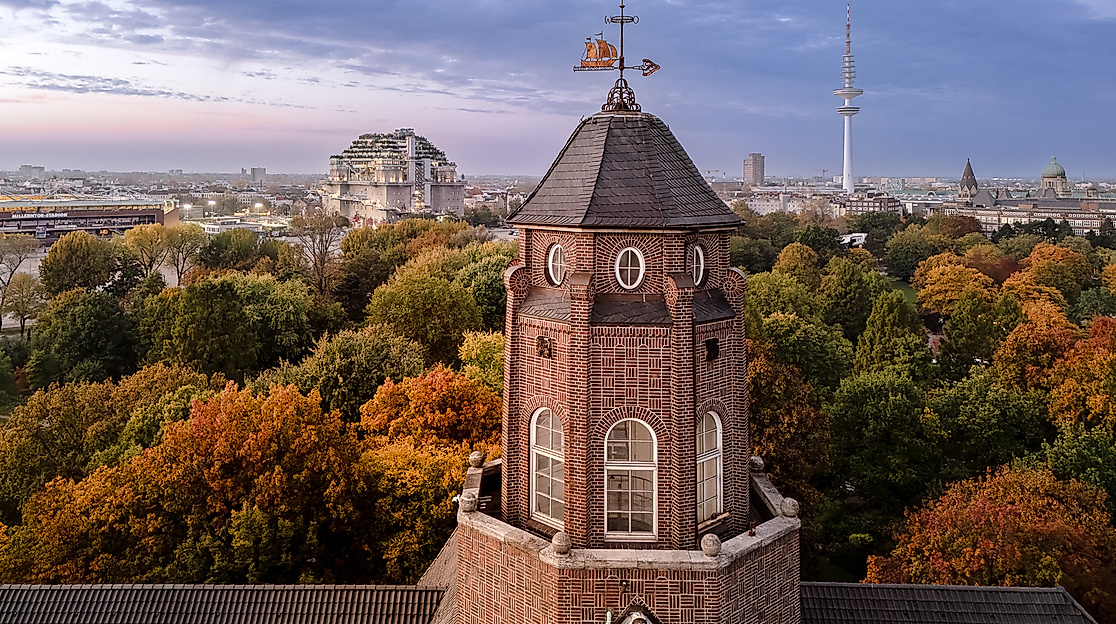 Herbstlicher Blick über Hamburg