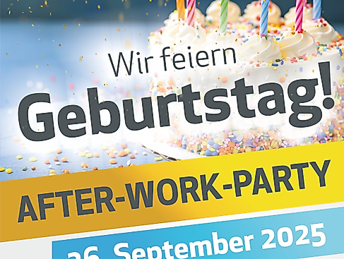 Plakat After-Work-Party Bederkesa 26.09.2025