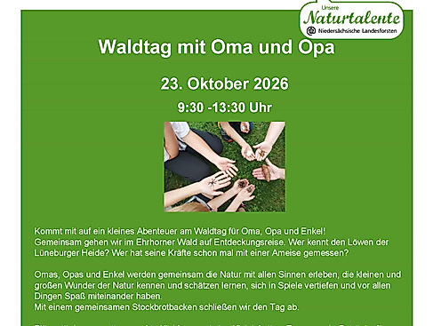 Waldtag mit Oma und Opa