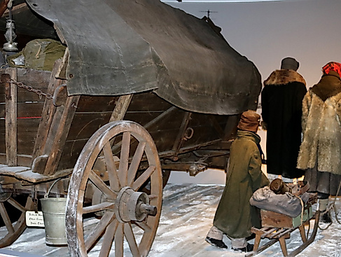 Fluchtinszenierung in der Dauerausstellung des Ostpreußischen Landesmuseums