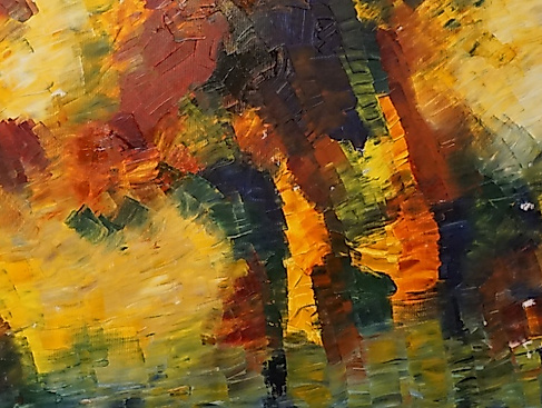 Öl auf Leinen, 70 x 70 cm